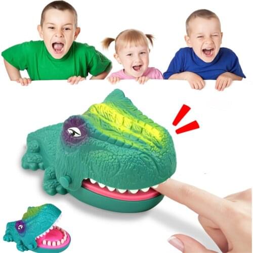 Kids Dinosaur Toys Bite Finger Game Mouth Dentist Pulling Teeth Bar Boys Gifts Parent-Child Interaction Trick Jokes