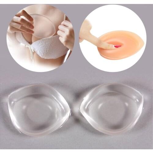 2pcs/1Pair Silicone Bra Gel Pads Inserts Breast Enhancer Push Up Breast Bikini Removeable Bra Pads for Women Sexy Invisable Bra