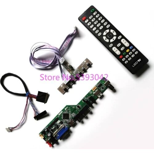 KIT for LP156WH2 (TL)(E1)/(TL)(EA)/(TL)(F1)/(TL)(FA) 40Pin 1366*768 LVDS Analog LCD panel VGA USB AV TV control drive board
