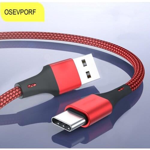 Micro USB Type C Cable For Samsung Xiaomi Huawei Tablet Android Data Tubo Braided Nylon Fast Charging Charger Wire Data Cord