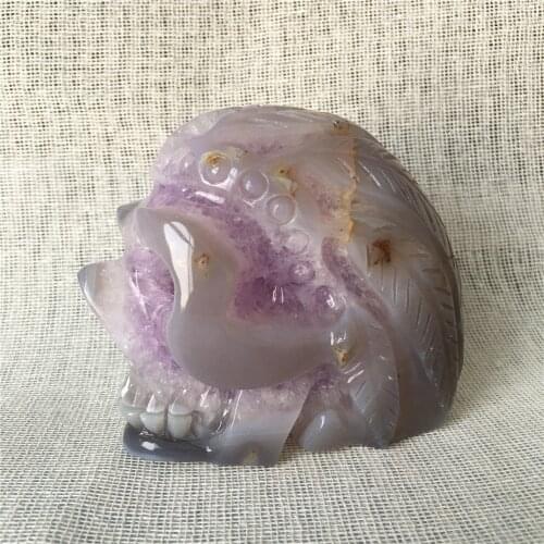 Natural Agate geode cranium quartz crystal for sale Stones and crystals home decoration decorative crystal skulls