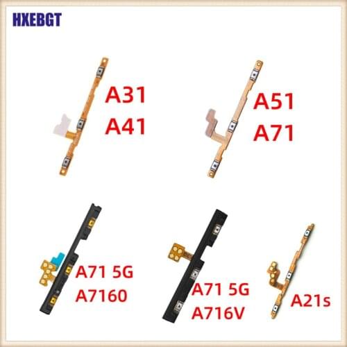New Power On/Off Switch Button Volume Key Flex Cable For Samsung Galaxy A31 A41 A51 A71 4G 5G A21s Smartphone Repair Parts