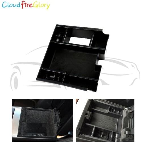 CloudFireGlory For Jaguar XF 2009 2010 2011 2012 2013 2014 2015 Armrest Storage Pallet Box Center Console Container
