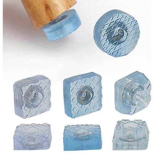 Table And Chair Foot Pad Increased Rubber Sofa Stool Leg Pad Soft Foot Nail Non Slip Table Corner Furniture Foot Pad