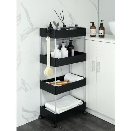 Commodity shelf Bathroom storage rack Portable trolley Bedroom rental Transform the artifact Small furniture makeup box