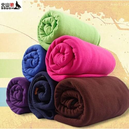 Portable outdoor travel in spring and autumn and summer envelope type ADULT Fleece sleeping bag liner thickening