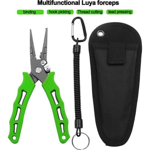 Professional Multi-Functional Fishing Pliers Braided Line Cutter Sea Fishing Plier Hand Tool 6.5inch Wire Cutting Pliers