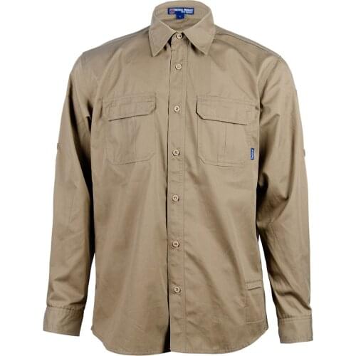 With 2 Chest Pockets Tactical Shirt Mens Breathable Long Sleeve Shirt Team Work Tops Outdoor