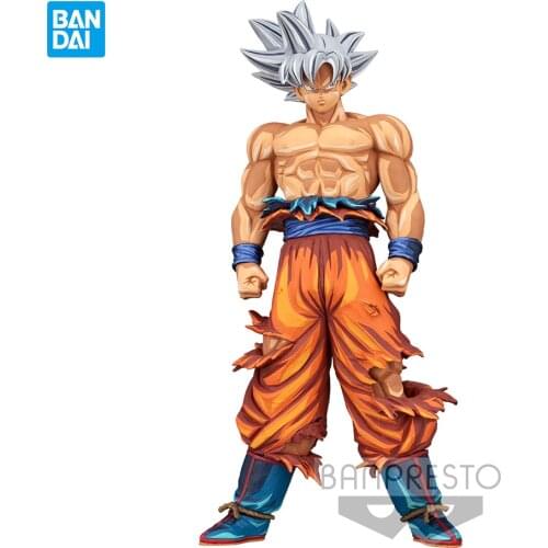 In stock banpresto anime Dragon Ball Grandista Son Goku Ultra Instinct Comic color Action Figure PVC model Collectible toys