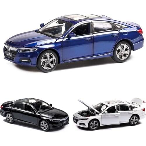 1:32 Accord Model Die-casting Model Sound and Light Car Childrens Toy Collectibles Toy For Gift Collection Xmas Birthday Gift