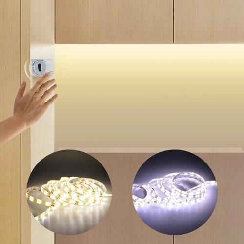 12V Waterproof Hand Sweep Motion Sensor LED Strips lights Cupboard Wardrobe Closet Kitchen Diode Tape Ribbon 1M 2M 3M 4M 5M