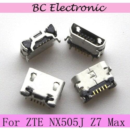 2pcs/lot For ZTE NX505J Z7 Max USB socket Charging Port For ZTE Nubia z7 max High Quality With Tracking Number