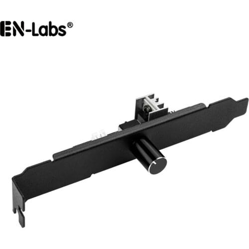 3 Way 3pin Case Fan Controller w/ Full Profile PCI Slot Cover,12V Molex to 3 3-pin Fan Connector Hub Adapter Splitter Control