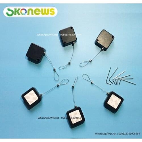 50 pcs / lot merchandise display retractable security pull box mechanical anti theft recoiler