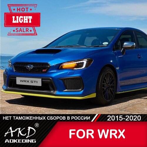 For Car Subaru WRX STI 2015-2020 Head Lamp Car Accessory Fog Lights Day Running Light DRL H7 LED Bi Xenon Bulb Headlights