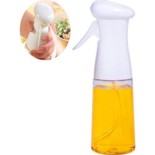 Oil Spray Bottle, Olive Oil Dispenser Kitchen Oil Sprayer for Cooking, Salad, Baking, Roasting, 210ml White