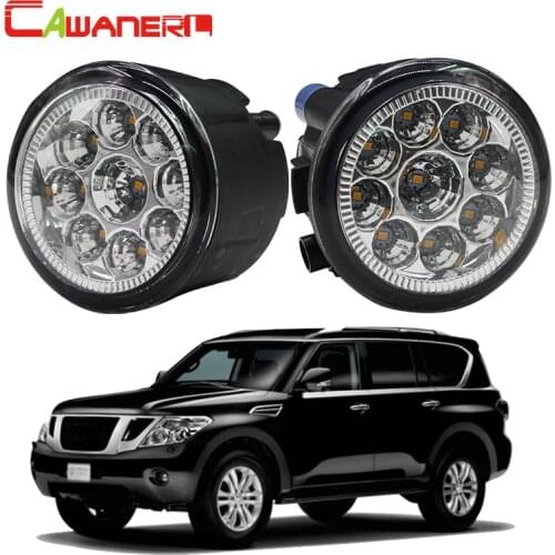 Cawanerl 2 x H8 H11 Car LED Light Fog Light Daytime Running Light For Nissan Patrol III (Y62) 5.6 Closed Off-Road Vehicle 2010
