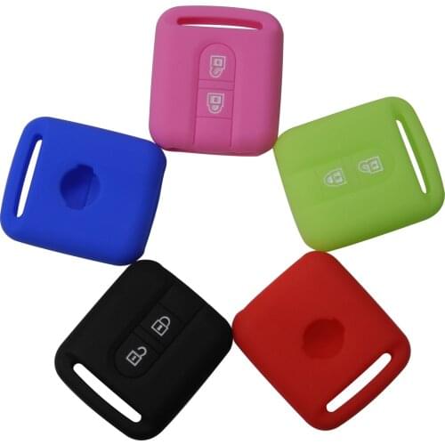 Kutery 2 Buttons Key Case Silicone Protect Shell For Nissan Qashqai Micra Navara Almera Car-Styling