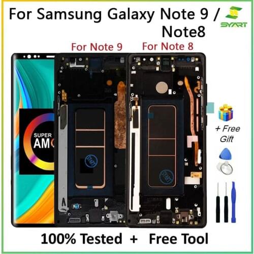 6.3'' Super AMOLED LCD Display Touch Screen Digitizer Assembly For Samsung Galaxy Note 8 Note9 N9500 SM-N9500F N9500F
