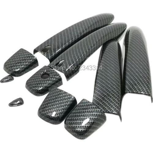 For Nissan Qashqai 2017 2018 2019 ABS Door Bumper Lamp Handle Gripper Hand Trims Handle Door Cover Sticker Car Styling Accessory