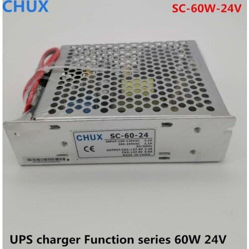 CHUX 60W 24V Switching Power supply SC60W-24V UPS function Charge LED power supplies