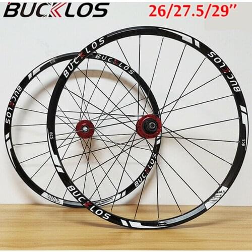 BUCKLOS Mountain bicycle wheelset front 2 rear 5 bearing wheel set Carbon hub Super light wheels Rim 26 27.5 29in Bicycle parts