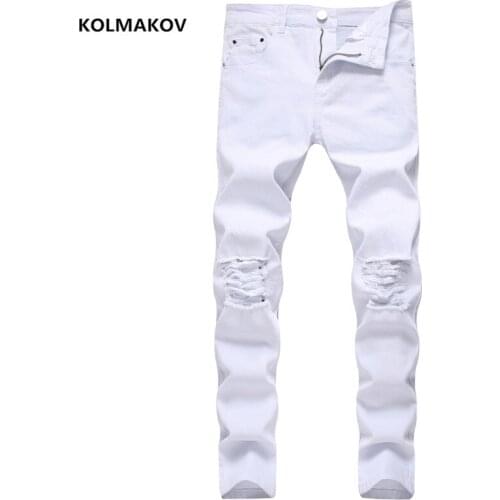 Рваные джинсы для мужчин KOLMAKOV China At AliExpress