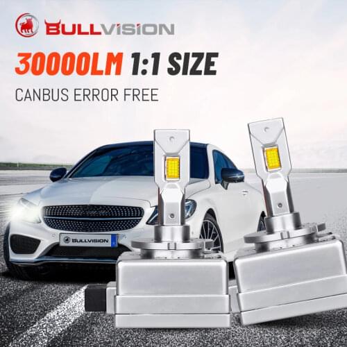BULLVISION D1S HID Headlights D2S D3S D4S D5S D8S 20000LM CSP Chips Canbus No Error Wireless Ballasts For Lens Car Xenon Bulbs