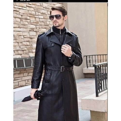 Plus Size M-4XL New Arrival Winter Faux Jacket Man Super Warm PU Leather Windbreaker Male Balck Coats LX1988