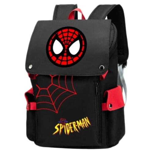 Spiderman Backpack Mens Backpack Multifunction USB Charging Teenagers Laptop Backpacks Luminous Travel Mochilas