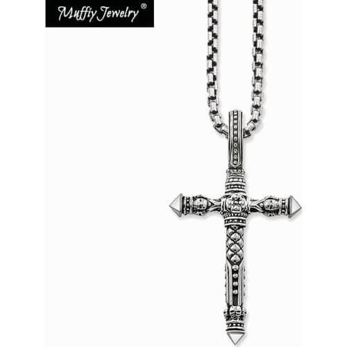 Cross Link Chain Necklace,Europe Style Nice Chains European Fashion Gift Jewelry in 925 Sterling Silver For Women Men