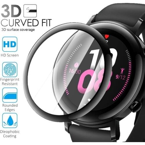 Full Coverage Screen Protector For Huawei Watch GT 2 42mm 46mm 3D Curved Soft Protective Film Smart Watch Accessories Not Glass