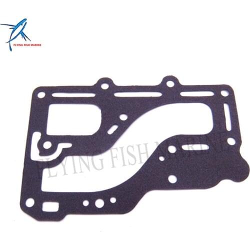 Boat Motor Exhaust Cover Gasket 350-02305-2 350023052M fit Tohatsu Nissan Outboard Engine NS M 9.9HP 15HP 18HP 2-stroke, 2cyl