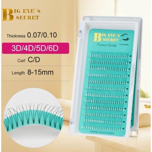 Big eyes secret Lash Extension Luxury makeup tools Short Stem Premade Volume Fans Professional Eyelash Extension Supplies
