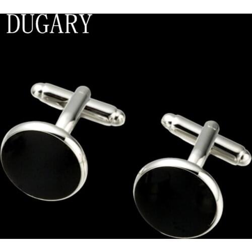 DUGARY Luxury shirt cufflinks for mens Brand cuff buttons cuff links High Quality black wedding abotoaduras Jewelry gemelos