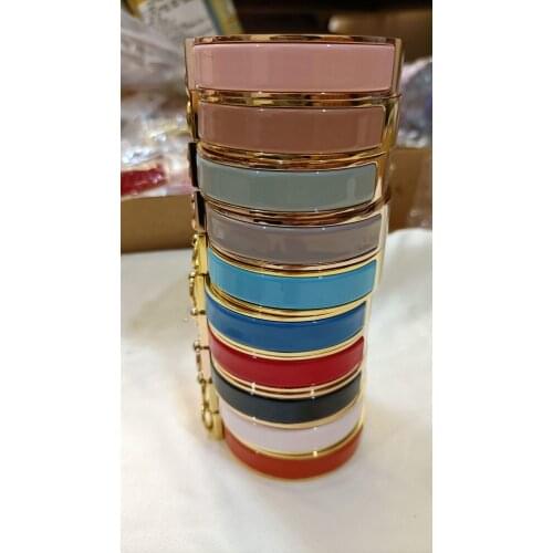 Luxury Women Bangles with Colorful Style Stainless Steel Jewelry Women Gold/Argent Bracelets Accessories for Lady