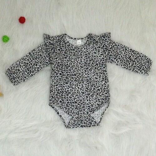 Spring Fall Baby Clothing Infant Newborn Leopard Romper Long Sleeve Clothes Baby Girls Romper New Rompers Jumpsuit