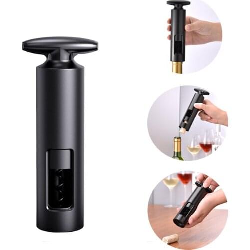 Wine Corkscrew Opener Manual Wine Bottle Opener Air Pump Pressure Vacuum Silicone Wine Corks For Kitchen Party Bar Accessories
