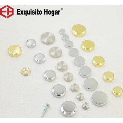 Picture Hangers Decorative Glass Acrylic Nail Cap Screws Solid Brass Mirror Gold Surface Mirror Nail Decorative Cover