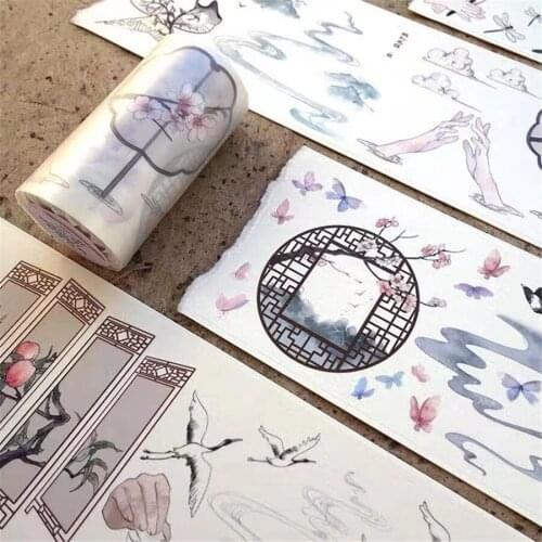Vintage Theme Washi Tape for Card Making Bullet Journal DIY Scrapbooking Label Sticker
