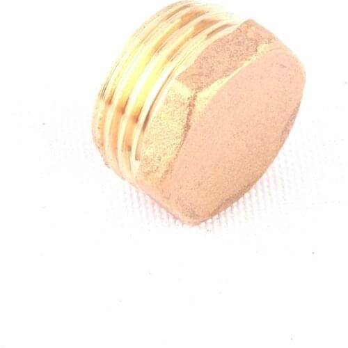 5pcs 1/2 Inch Male Thread Copper Hose Plug Garden Irrigation Copper End Cap Plumbing Fittings