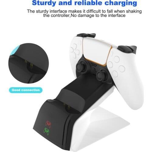 EU Standard Charging Station For PS5 Dual Controller Charger AC 100-240V USB Fast Charging Station Dock For PS5 Charging Base