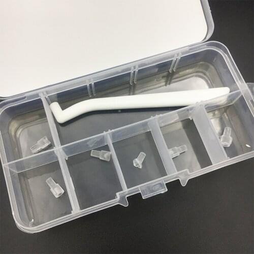 1 Set Dental Mini Orthodontic Accessories Injection Mould Ortho Lingual Button 1 Handle+6 Mould/set Dental Material