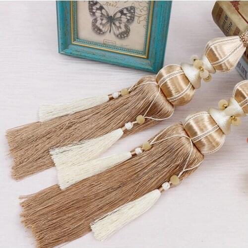 1 Pair Curtain Tiebacks hook hanging ball lashing lobbing curtain decoration tassel pendant curtain accessories tassel bind