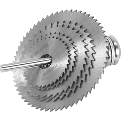 6 Pcs 22-44mm HSS Circular Saw Blade Cutting Discs Set with 2 gaskets for Drill