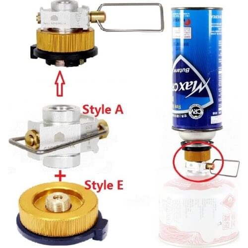 Camping Stove Refill Adapter Gas Saver Plus Gas Convertor Shifter Refill Flat Tank Conversion Adapter Camping Gas Adaptor Valve