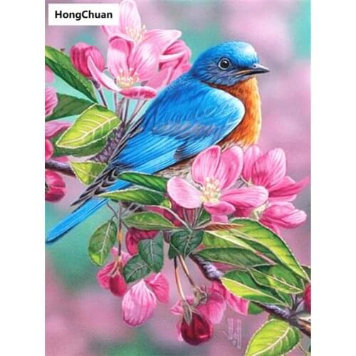 Flower Bird Animal 5D DIY Square/Round Diamond Painting Mosaic Mural Cross Embroidery Handicraft Home Decoration Christmas Gift