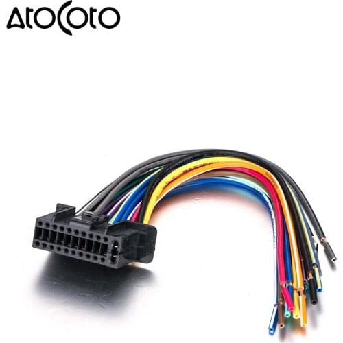 Car Stereo Radio Wiring Harness Wire Connector Adapter Cable for KenwoodDNX DDX KVT KMR 22 Pin Models