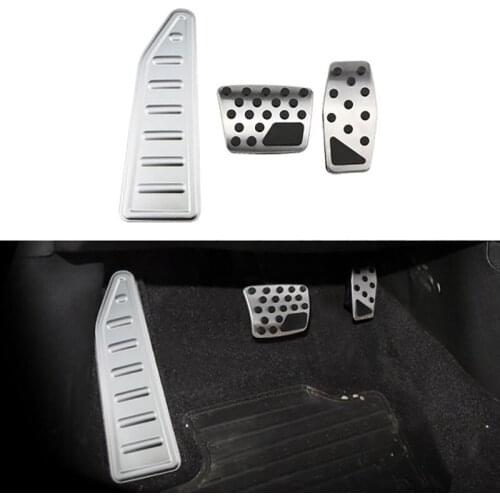 Car Pedals for Jeep Renegade AT LHD 2015 - 2020 Accessories Gas Pedal Brake Pedal Cover Rest Pedal Strips