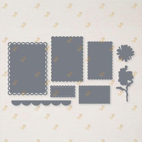 Sping Flowers Happy to You Metal Cutting Dies and Photopolymer Stamp Stencils For Scrapbooking Stamps Embossing Mold DIY Paper